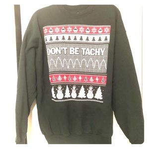 Hanes “Don’t Be Tachy” Crewneck Christmas Sweater